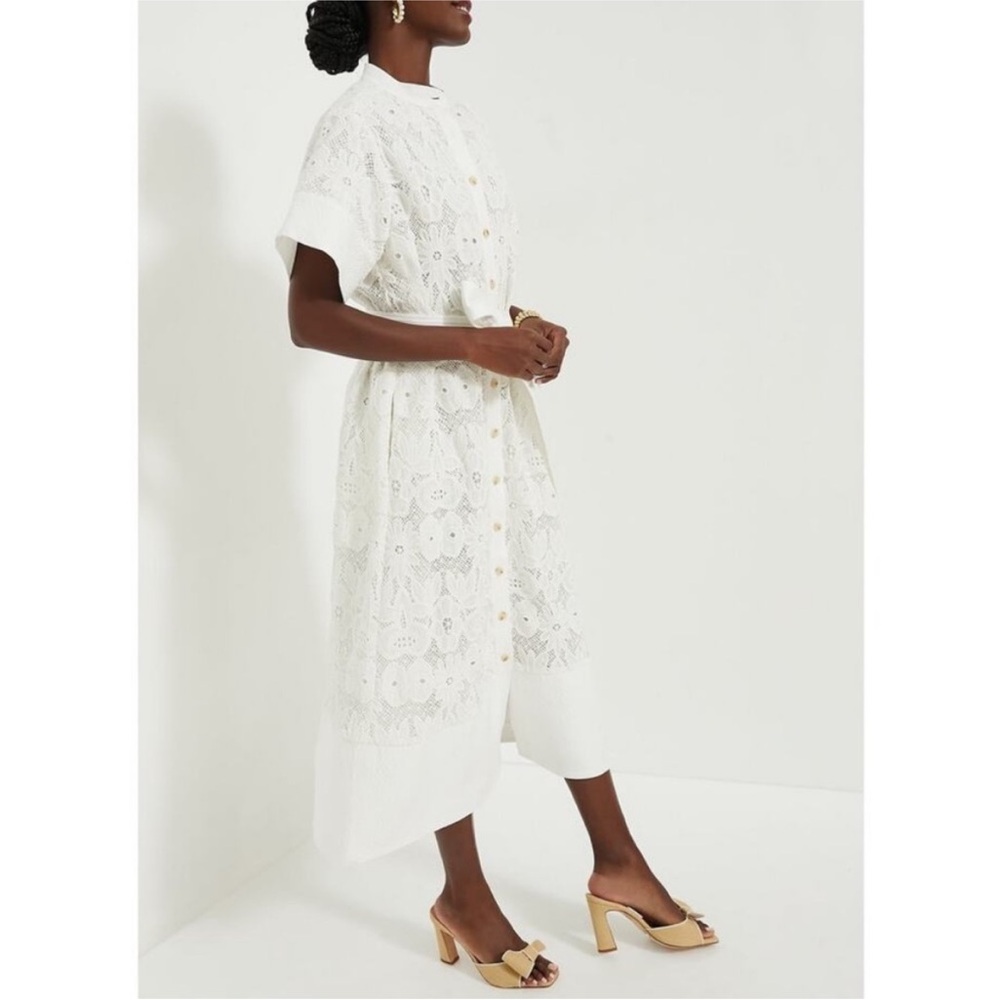 TUCKERNUCK White Eyelet Lace Prescott Dress - Picture 4 of 15